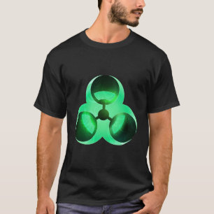 Camiseta Símbolo de Aviso de Risco Biológico legal Resíduos