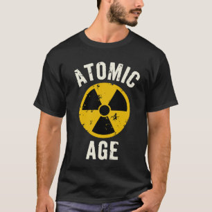 Camiseta Símbolo de Aviso Radioativo da Era Atômica