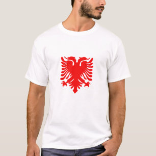 Camiseta Símbolo de Bandeira Albanês