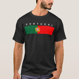 Camiseta símbolo de bandeira do país portugal
