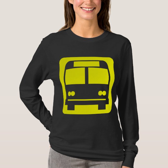 Camiseta Símbolo de barramento - Amarelo (Frente)