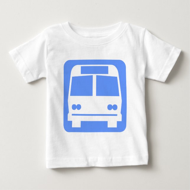 Camiseta Símbolo de barramento - Azul bebê (Frente)