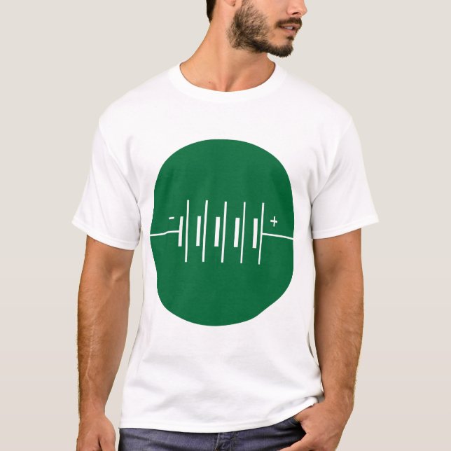 Camiseta Símbolo de Baterias Circuladas (Frente)