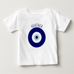 Camiseta Símbolo de Boa sorte e Proteção para Olhos Mau Azu