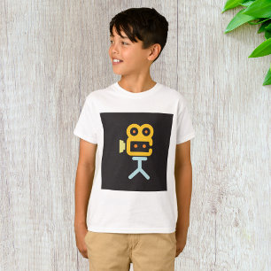 Camiseta Símbolo de câmara de filme
