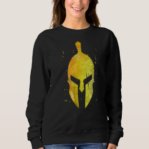 Camiseta Símbolo de Capacete Spartan Dourado Esparta Gladia