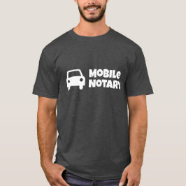 Camiseta Símbolo de Carro Público Notário Móvel