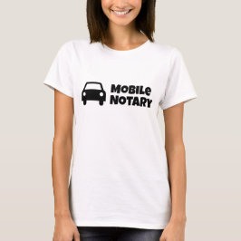 Camiseta Símbolo de Carro Público Notário Móvel