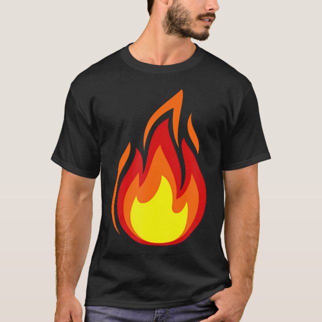 Camiseta Símbolo de Chama de Fogo (Frente)