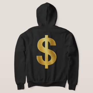 Camiseta Símbolo de Cifrão de Dólar de Ouro – Luxo Minimali