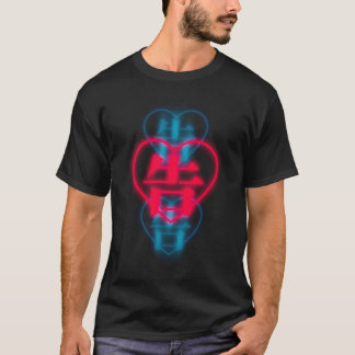 Camiseta Símbolo de Confissão Kaguya myuki azul rosa vermel