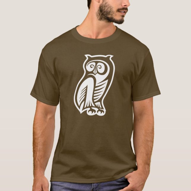 Camiseta Símbolo de Coruja Branco (Frente)