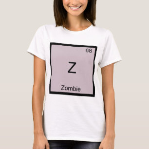 Camiseta Símbolo de Elemento Químico Divertido Z -
