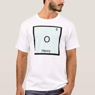 Camiseta Símbolo de Elemento Químico Engraçado O -