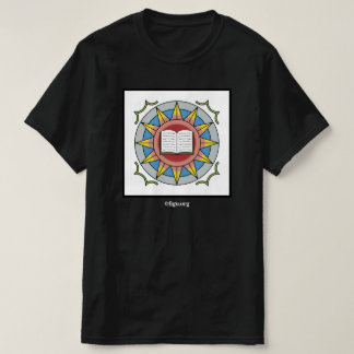 Camiseta Símbolo de Ensino de Energia de Criação