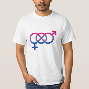 Camiseta Símbolo de gênero da bissexualidade