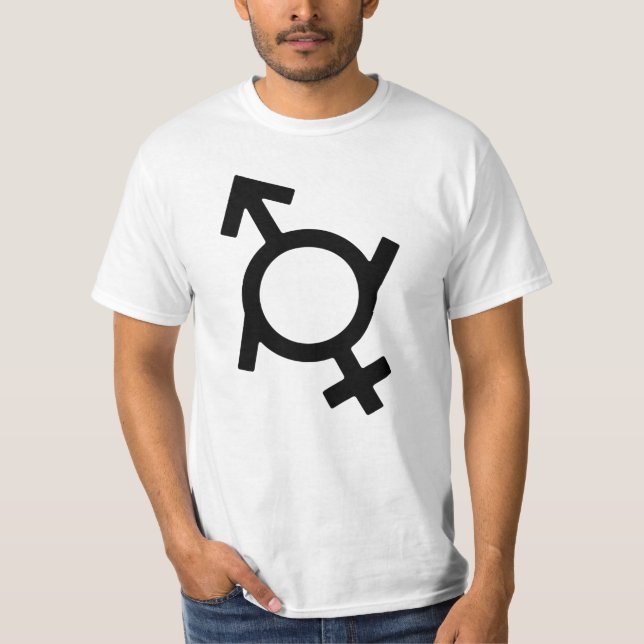 Camiseta Símbolo de Gênero de Fluxo Genérico (Frente)