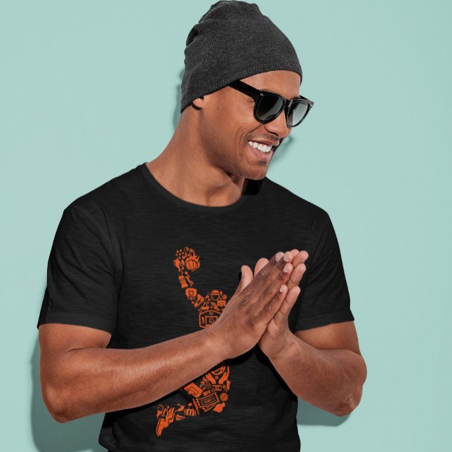 Camiseta Símbolo de Hoops de Basquete - Tempo de Salto (Criador carregado)