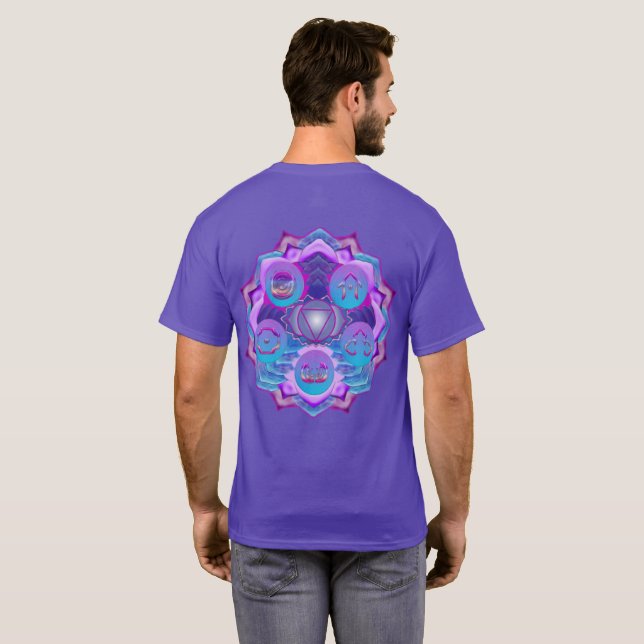 Camiseta Símbolo de Ilusão do Terceiro Oye Chakra (Parte Traseira Completa)