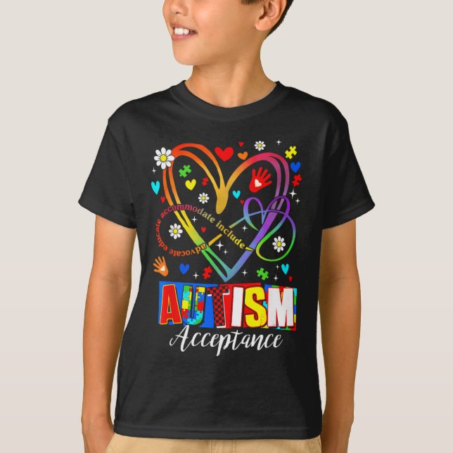 Camiseta Símbolo de Infinito Coração de Aceitação Conscient (Frente)