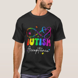 Camiseta Símbolo de infinito de aceitação e conscientização
