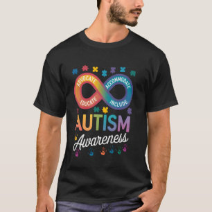 Camiseta Símbolo de Infinito de Conscientização do Autismo