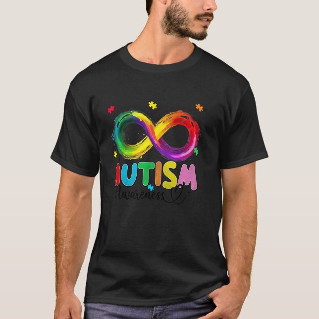 Camiseta Símbolo de Infinito Neurodiversidade Conscientizaç (Frente)