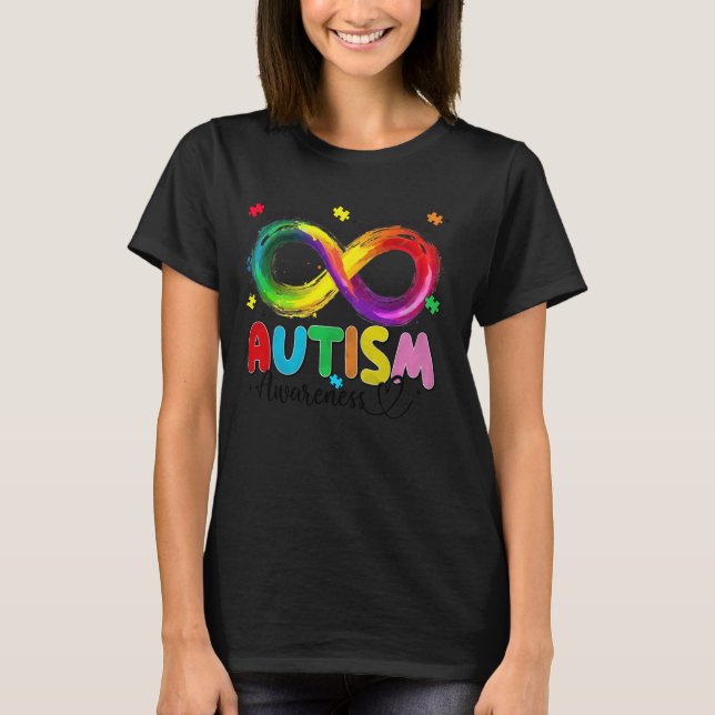 Camiseta Símbolo de Infinito Neurodiversidade Conscientizaç (Frente)
