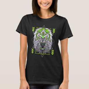 Camiseta Símbolo de Leão Inspirado de Leão Zodiac Leo Sinal