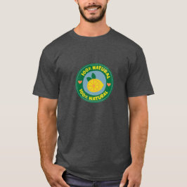 Camiseta Símbolo de limão natural a 100%