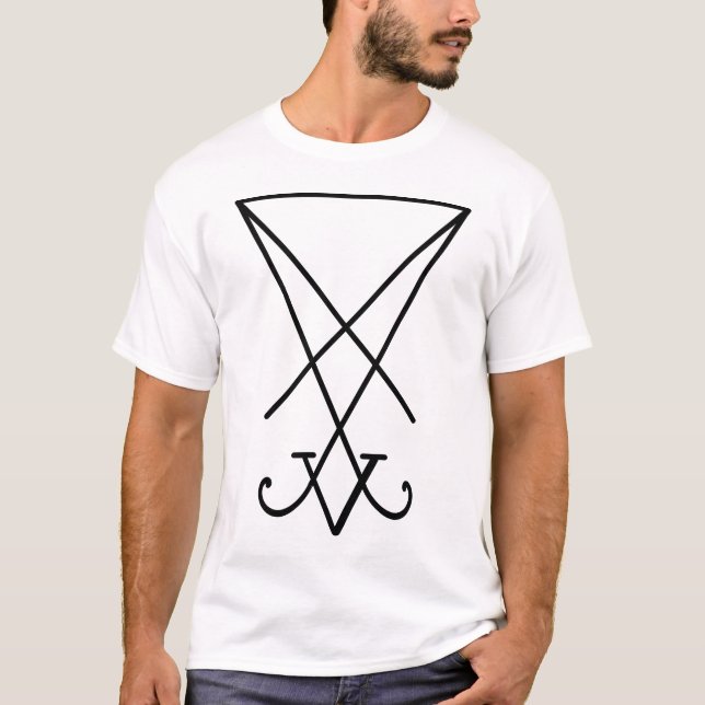 Camiseta Símbolo de Lúcifer (“Selo de Satanás”) (Frente)