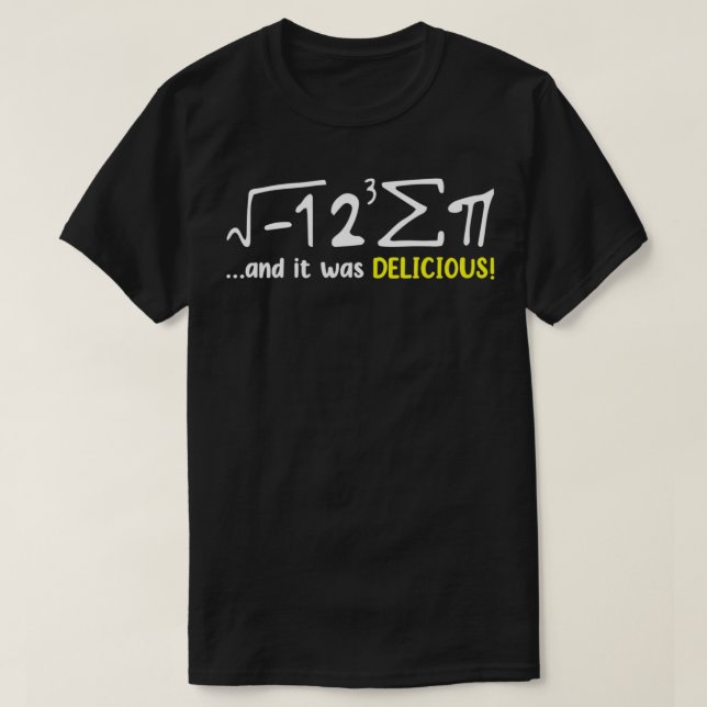 Camiseta Símbolo de Math Pi Day Roupa I Comi Um Pouco (Frente do Design)