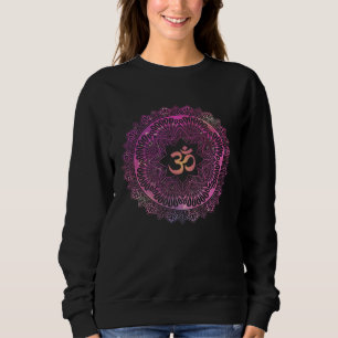 Camiseta Símbolo de Namaste de Ioga Mandala Tie Dye