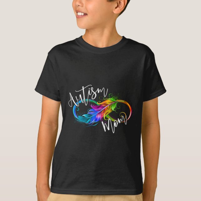 Camiseta Símbolo de Neurodiversidade Arco-Íris Infinito Aut (Frente)