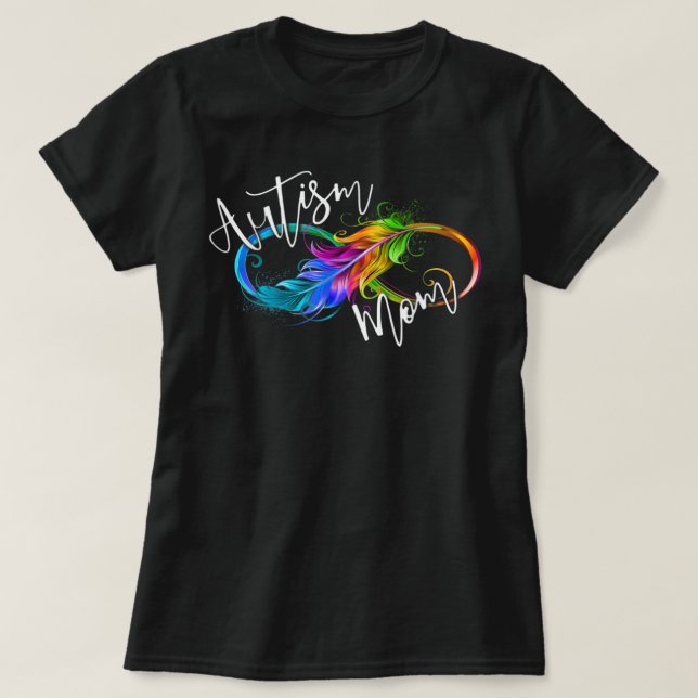 Camiseta Símbolo de Neurodiversidade Arco-Íris Infinito Aut (Frente do Design)