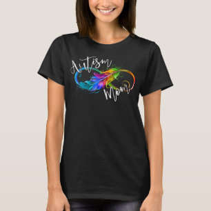 Camiseta Símbolo de Neurodiversidade Arco-Íris Infinito Aut