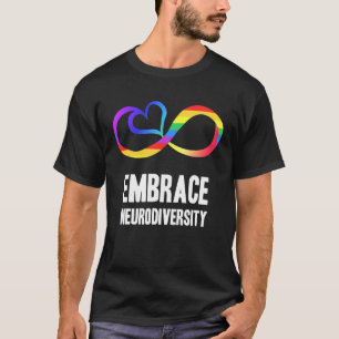 Camiseta Símbolo de Neurodiversidade Arco-Íris Infinito Aut
