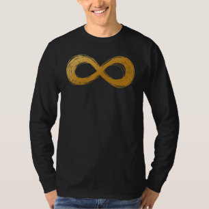 Camiseta Símbolo de Neurodiversidade do ouro Infinity Autis