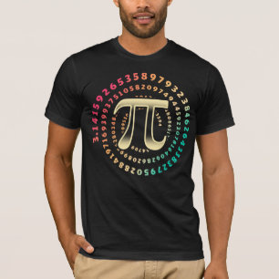 Camiseta Símbolo de Número de Dia 3.14 Pi Número Irracio