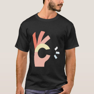 Camiseta Símbolo de OK com os Dedos