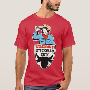 Camiseta Símbolo de Oklahoma da CIDADE STOCKYARD com defeit