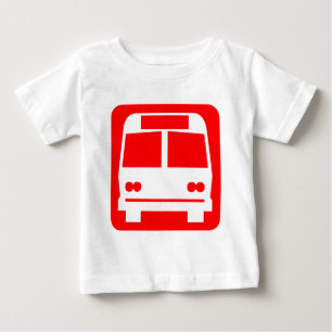 Camiseta Símbolo de ônibus - Vermelho