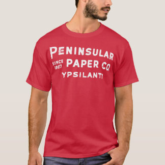 Camiseta Símbolo de Papel Penininsular do YpsilMichigan