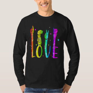 Camiseta Símbolo de paz arco-íris LGBT Orgulho gay Lésbica
