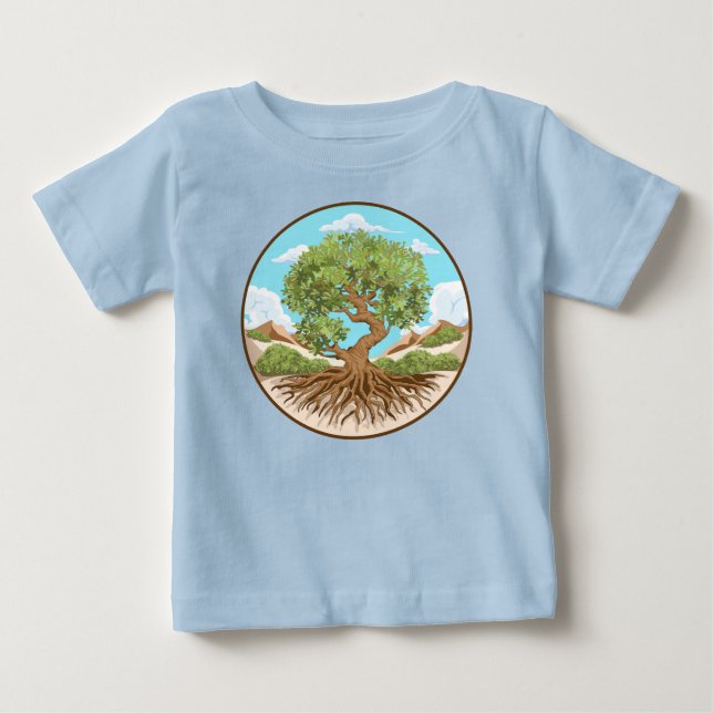 Camiseta Símbolo de paz da oliveira em terra livre na Pales (Frente)
