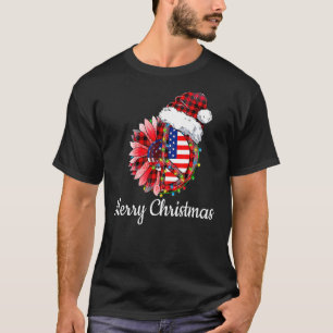 Camiseta Símbolo de Paz da Xadrez Vermelha Hippie American