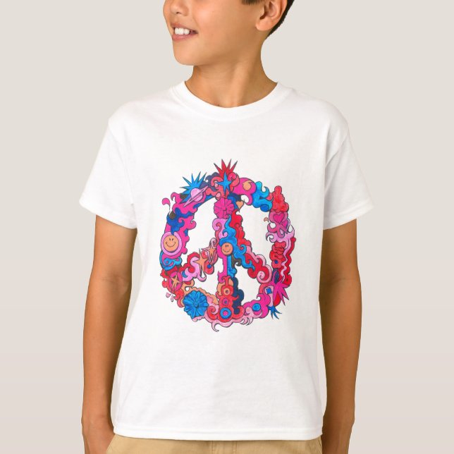 Camiseta Símbolo de paz de Psychdeclic (Frente)