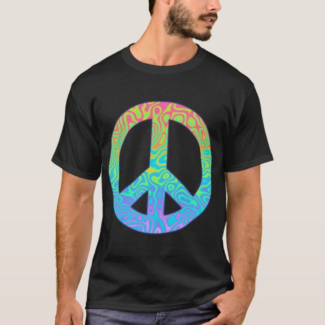 Camiseta Símbolo de Paz Gradiente (Frente)