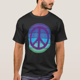 Camiseta Símbolo de Paz Mulheres Simples de Amor e Paz Home