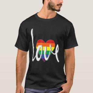 Camiseta Símbolo de paz Rainbow Lgbt Lésbica Orgulho gay